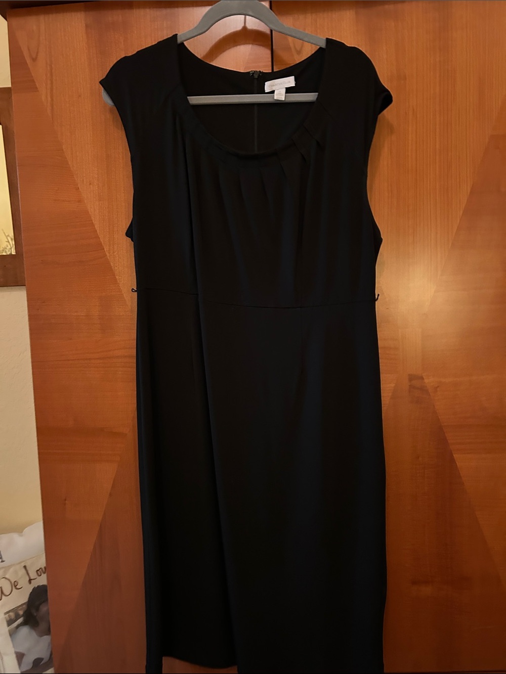 Charter Club Black Midi Cap-Sleeve Dress